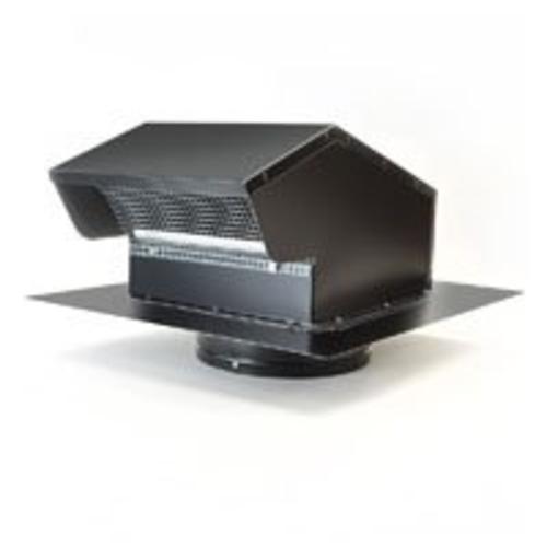 L L Building Products 12GNV7BLK Gooseneck Vent, Black, 7"