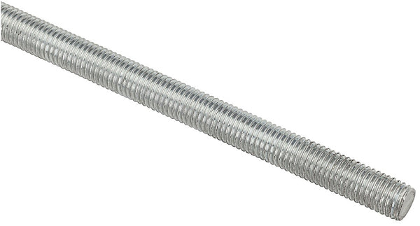 Stanley N338-186 Threaded Steel Rod, 12 mm  x 1 mm, Zinc Plated