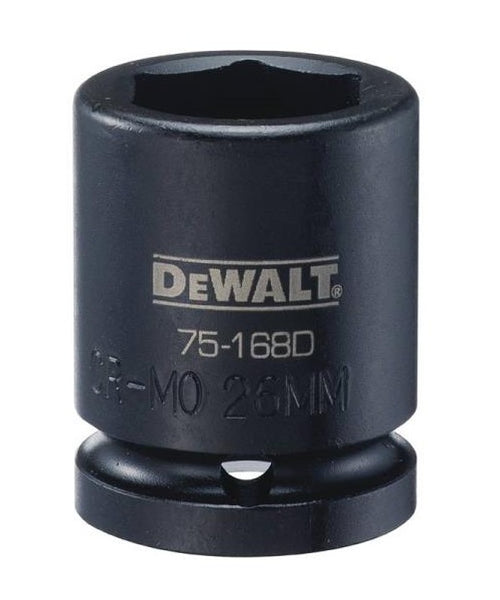 DeWalt DWMT75168OSP Drive Impact Socket, Black Oxide, 26 MM