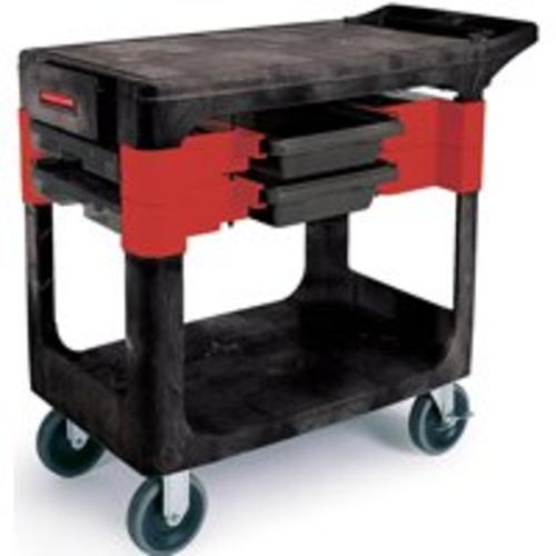 Rubbermaid FG618000BLA Black Trades Cart, 330 Lbs Load Capacity