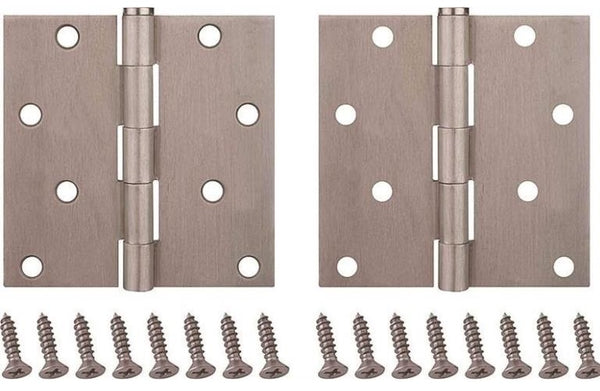 Prosource BH-502SN-PS Residential Door Hinges, Satin Nickel, 4" x 4"