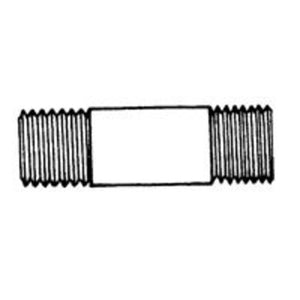Anderson Metals 81300-0625 Brass Pipe Nipple 3/8"X2-1/2"