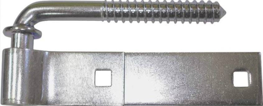 Mintcraft LR088 Screw Hook & Strap Hinges, 8", Zinc