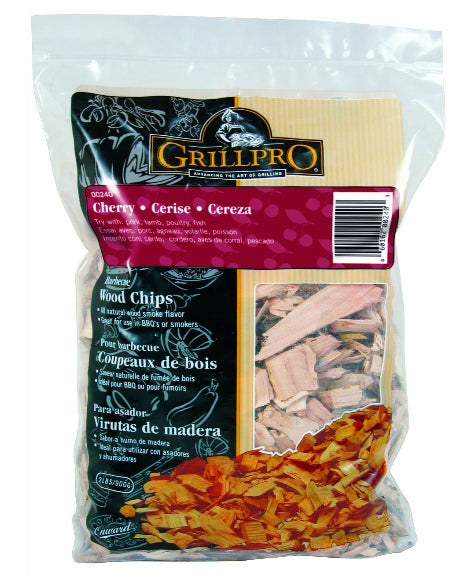 Grill Pro 240 Cherry Flavor Barbecue Wood Chips, 2 Lbs