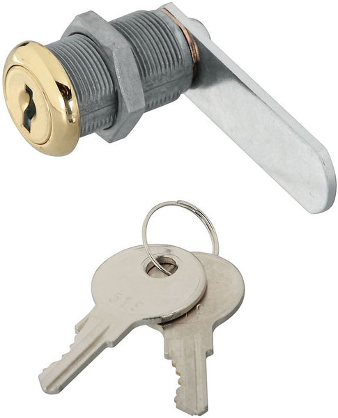 National Hardware N239-186 Door/Drawer Utility Lock, 3/4", Brass