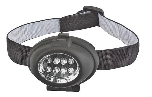 Power Zone ORLEDHL01 Headband Flashlights, 16 Lumens, 3AAA, 8 LED