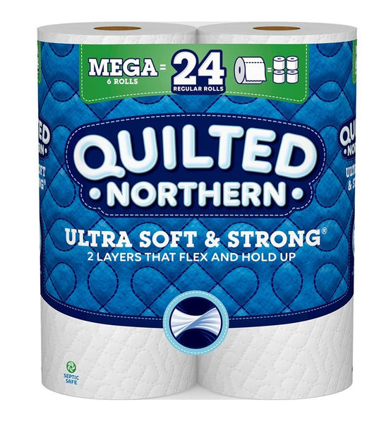 Quilted Northern 94253 Ultra Soft & Strong Toilet Paper, White, 2-Ply