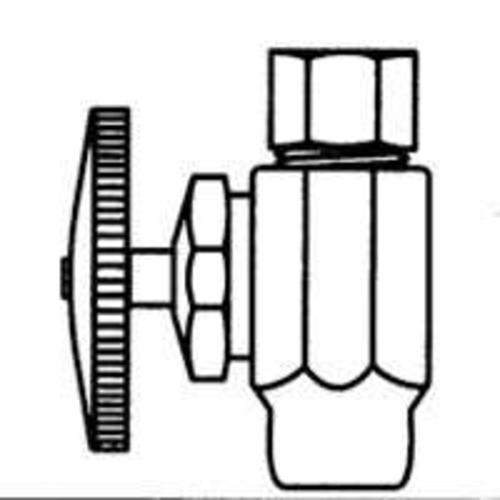 Plumb Pak PP61-1PCLF Water Supply Line Valves Chrome 1/2" x 1/2"