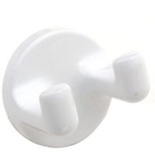 Mintcraft L5853-51-07 Atlantis Double Robe Hook, White