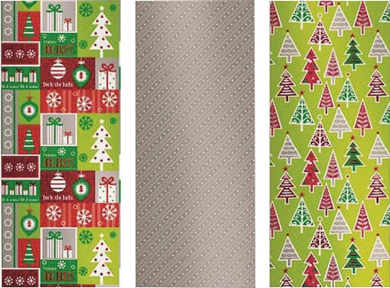 Holiday Basix 68111 Holographic Christmas Gift Wrap, 40" W