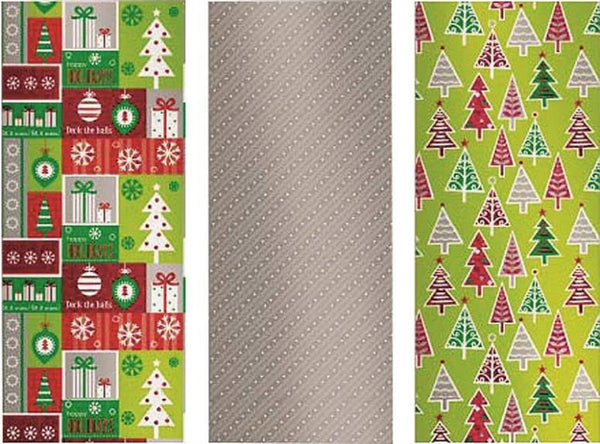 Holiday Basix 68111 Holographic Christmas Gift Wrap, 40" W