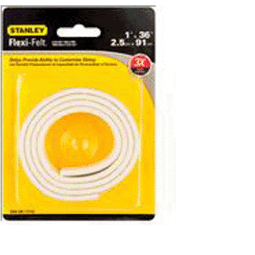 Stanley 849308 Oatmeal Flexi-Felt Self-Adhesive Roll, 1" X 36"