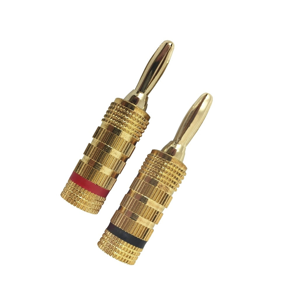 AmerTac AM1004BP Zenith Banana Plugs For Speaker, Gold