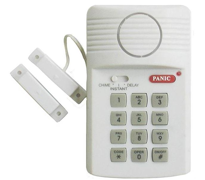 Westek SEC400 Magnetic Alarm With Entry Keypad, White