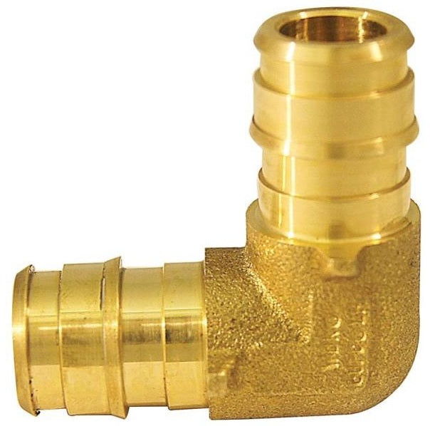 Apollo EPXE1210PK Pex Pipe Elbow, Brass, 1/2"