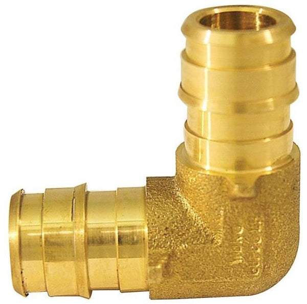 Apollo EPXE1210PK Pex Pipe Elbow, Brass, 1/2"