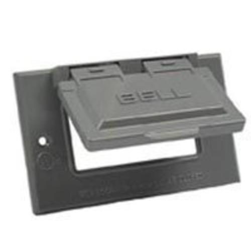 Bell 5101-5 Weatherproof GFCI Box Cover, Gray