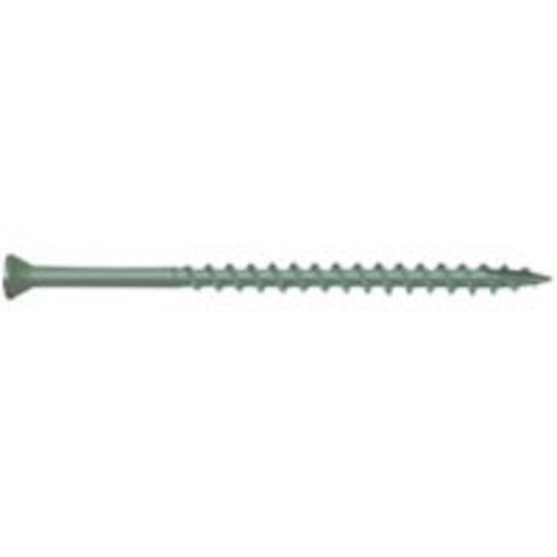 Camo 0346150 Star Drive Trim Screw, 2-1/2" x  #7, Green, Box/100