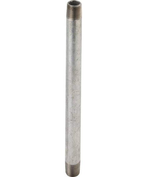 Worldwide Sourcing 1/2X11G Galvanized Standard Pipe Nipple, 1/2" x 11"