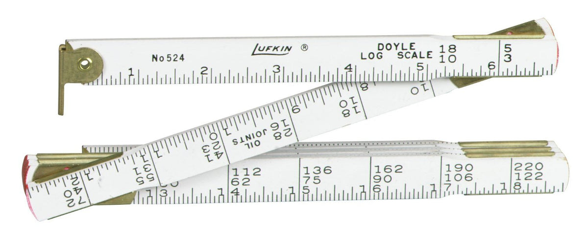 Lufkin 524N Wood Folding Rule, 4' x 5/8"
