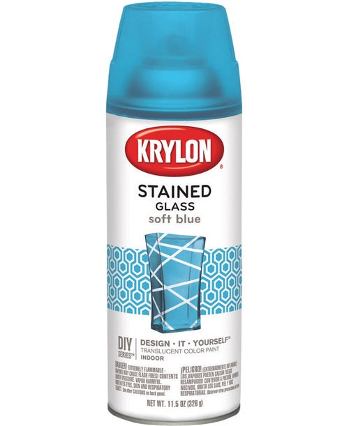 Krylon K09029000 Stained Glass Spray Paint, Soft Blue, 11.5 Oz