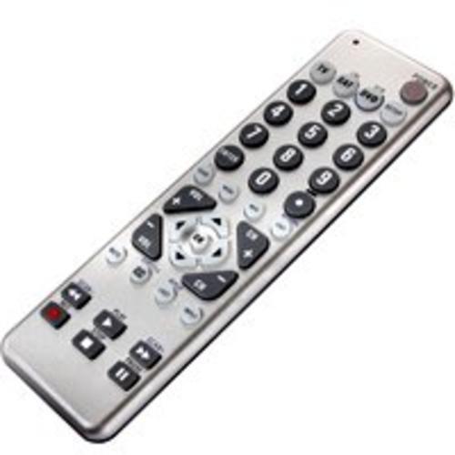 Zenith ZC300 3-Device Remote Control, 7.37"x2.17"x0.75", Silver
