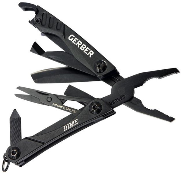 Gerber 31-001134 10-In-1 Dime Micro Multi-Tool, Stainless Steel