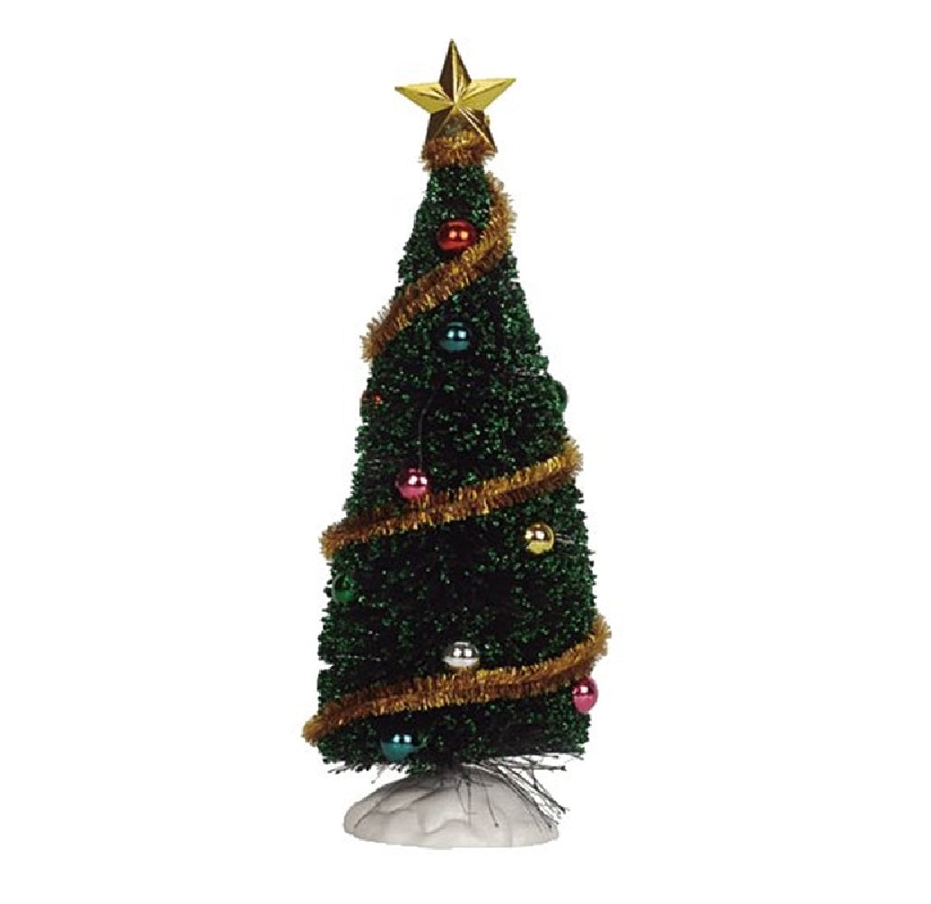 Lemax 04493 Sparkling Christmas Tree, Polyester, Green