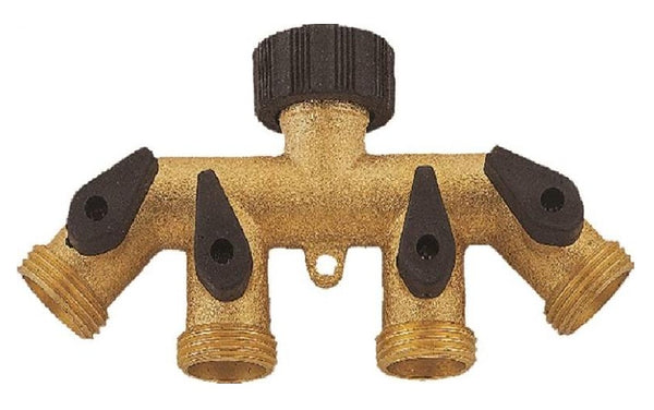 Landscapers Select GB9114A Manifold Tap Connector, Brass, 3/4 in Female