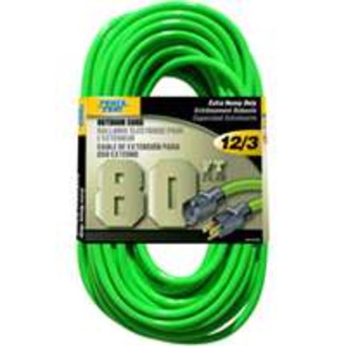 Power Zone ORN512833 Extension Cord Neon, Green