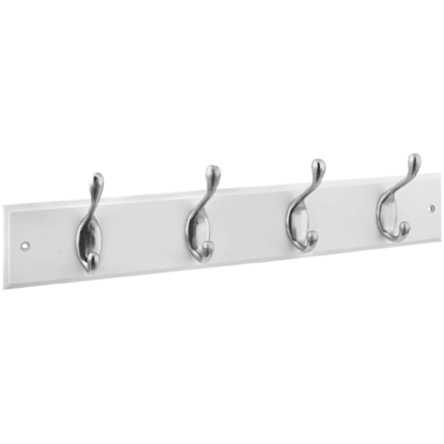 Stanley Hardware 827-147 Hookrail, Satin Nickel, 18" x 5/8" x 2.75"