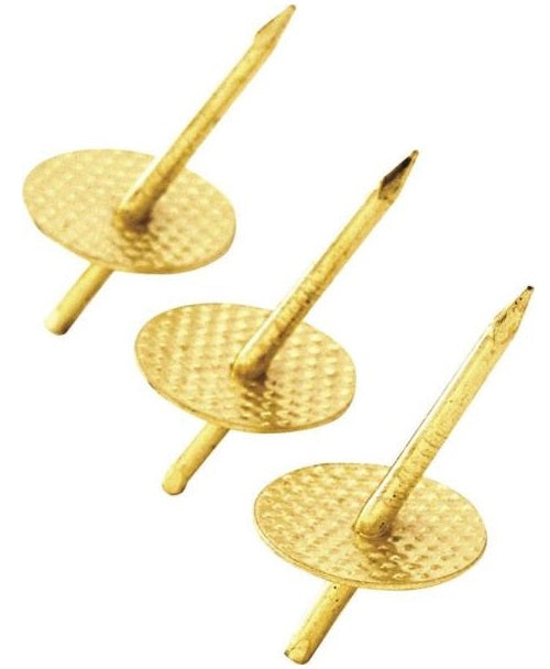 Prosource PH-122186-PS Picture Hangers, Brass Plated, 3/Pack