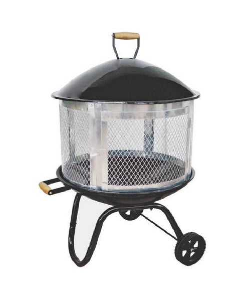 Seasonal Trends KY181 Steel Outdoor Fireplace Firepit, 28"