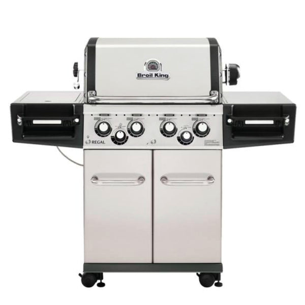 Broil King 956344 4 Regal S490 Pro- 4 Burner Propane Gas Grill, Stainless Steel
