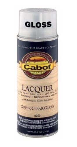 Cabot 144.0008050.076 Interior Oil Spray Lacquer, 11.5 Oz, Gloss