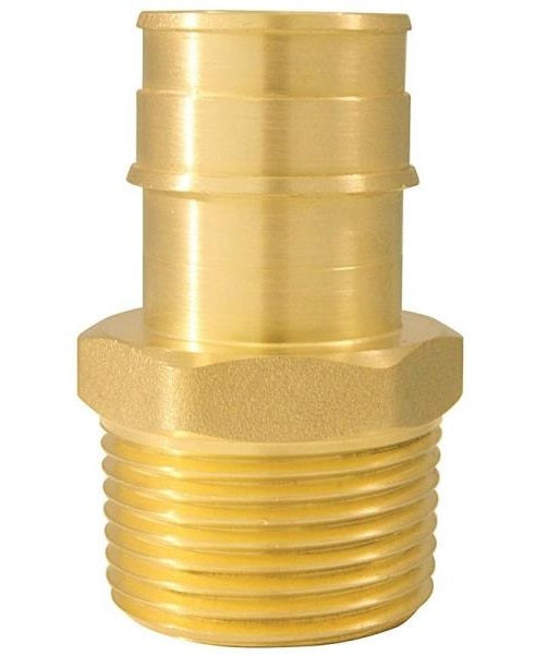 Apollo EPXMA11 Male Pipe Adapter, Brass, 1"