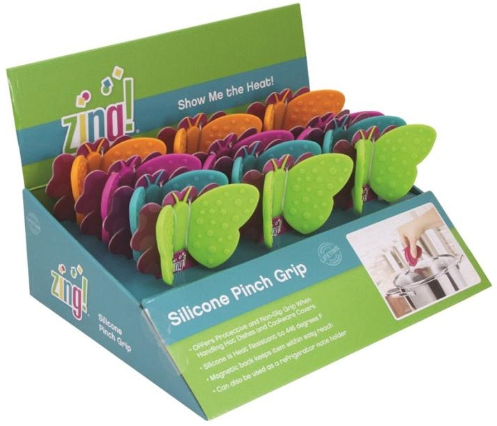 Zing 93163 Silicone Pinch Grip, Assorted Colors