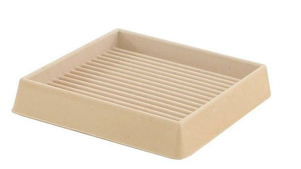Shepherd Hardware 9168 Furniture Caster Cups, 3" X 3", Off White