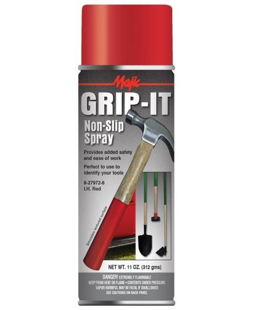 Majic 8-27972-8 Grip-It Non-Slip Spray Paint, I.H. Red, 11 Oz