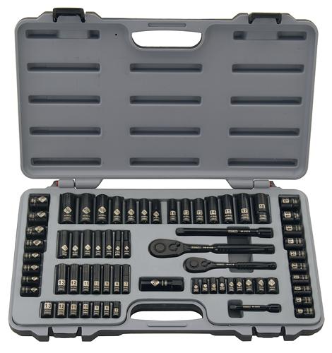 Stanley 92-824 Black Chrome & Laser Etched Socket Set, 69 Piece
