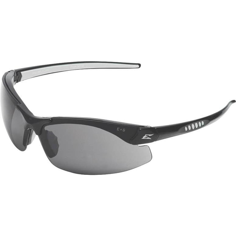 Edge Eyewear DZ116-G2 Zorge Designer Safety Glass, Black/ Smoke