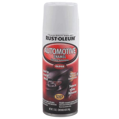 Rust-Oleum 252468 Automotive Enamel Spray, 12 Oz, Gloss White