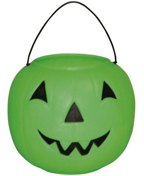 General Foam OR-HG1020 Big Jack Halloween Pumpkin Pail With Handle, 10", Green