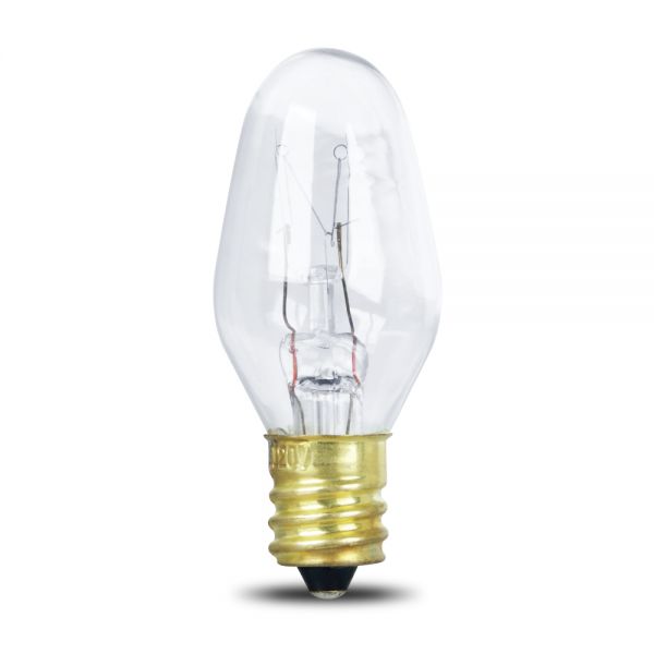 Feit Electric BP10C71/2/RP Incandescent C7 Appliance Light Bulb, 10-Watt