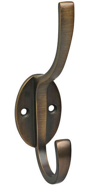 National Hardware S806-901 Modern Coat & Hat Hook, 5-1/2", Antique Bronze