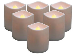 Holiday Basix E03407 Battery-Operated LED Votive Candle, Set of 6
