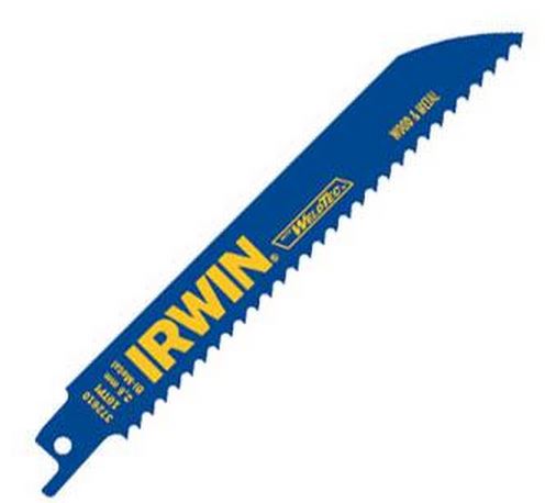 Irwin 372110 Metal & Wood Cutting Reciprocating Blades with Weld Tech, 12", 10/14 TPI
