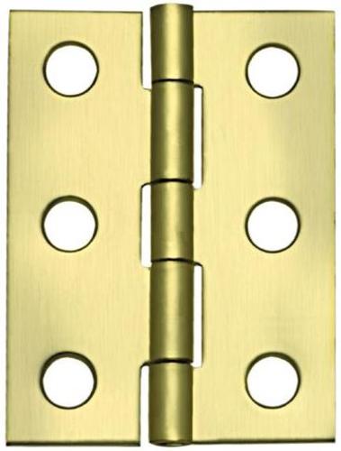 Stanley 803250 Decorative Cabinet Broad Hinge, Bright Brass, 2"