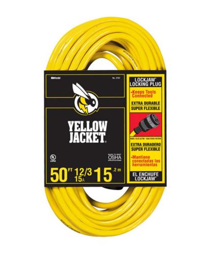 Yellow Jacket 2737 Extension Cord With Locking Plug, 50&#039;