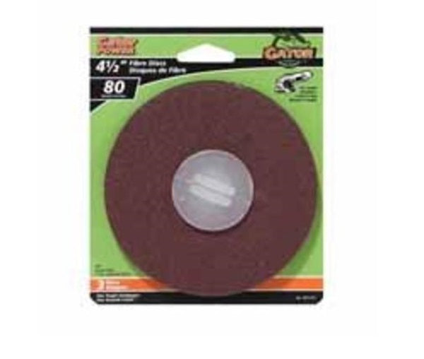 Gator 3071-012 Fiber Disc, 4-1/2" x 7/8", 80 Grit